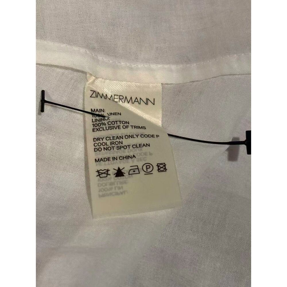 Zimmermann Carnaby Tie-Shoulder Midi Dress Zim 0 / US 4. white - Picture 11 of 14